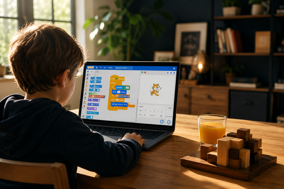 The 6-Year-Old Architect: Our Weekly Scratch Routine